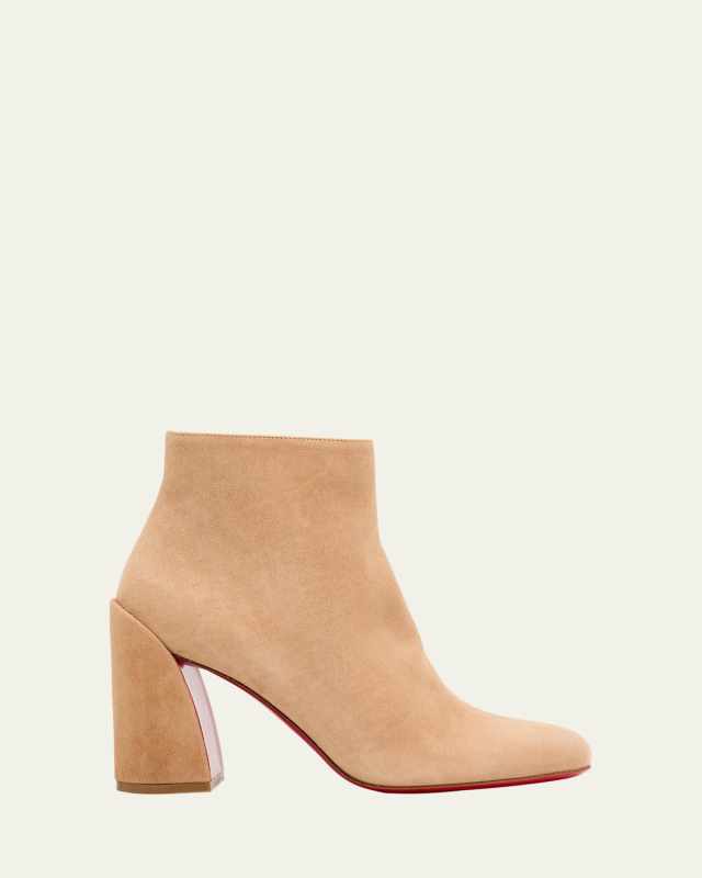 Turela Suede Red Sole Ankle Booties
